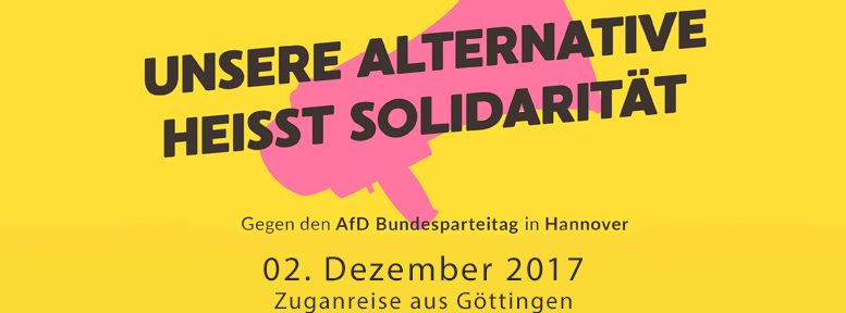 Gegen den AfD-Bundesparteitag in Hannover